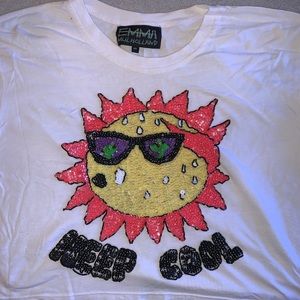 •Keep Cool Sequin Top•